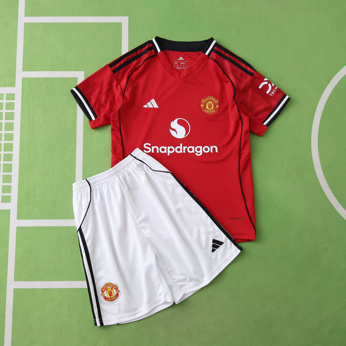 Conjunto Infantil Manchester United Local 2025/26 Conjunto Infantil