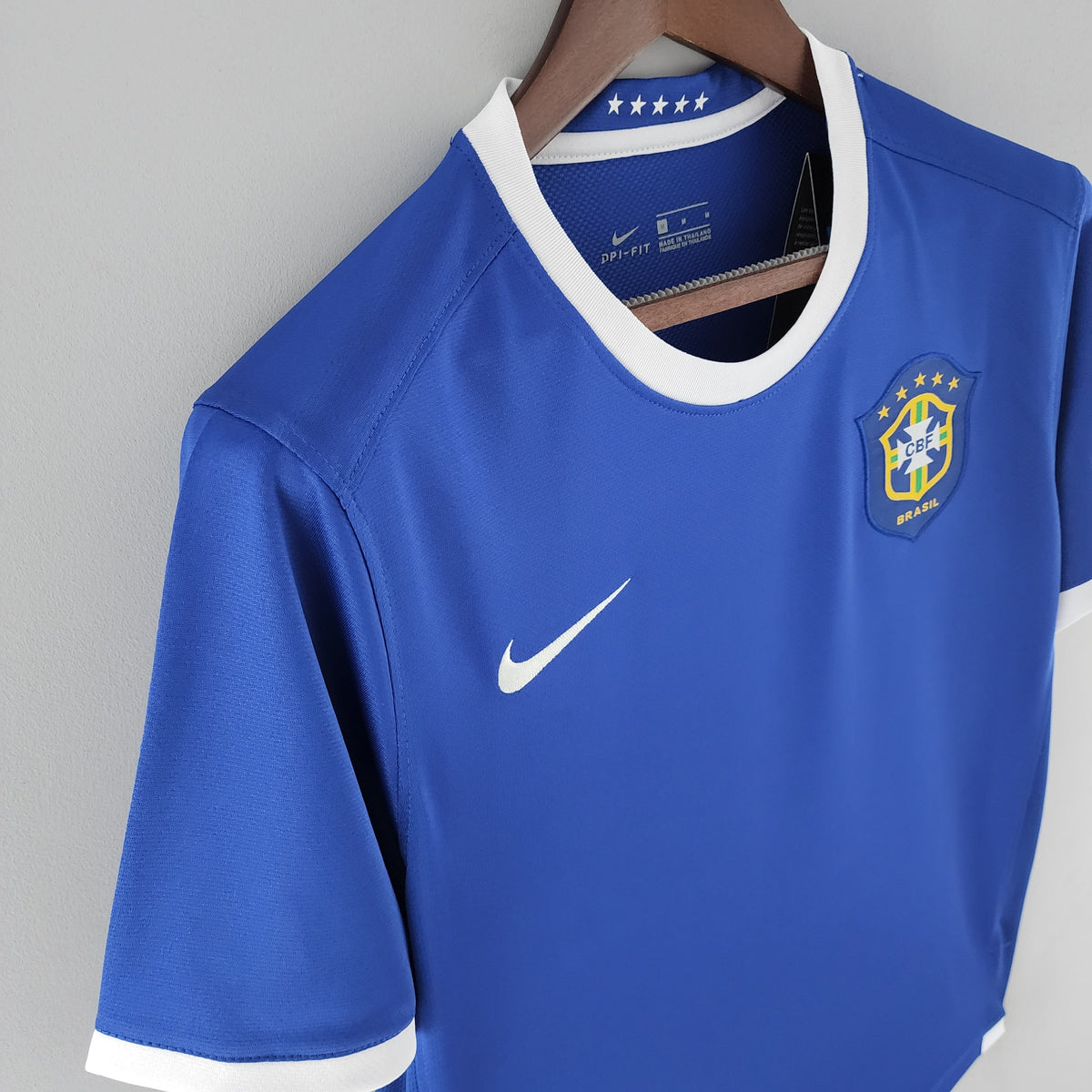 Camiseta Brasil Visitante 2006 Hombre (Retro) - Versión Hincha