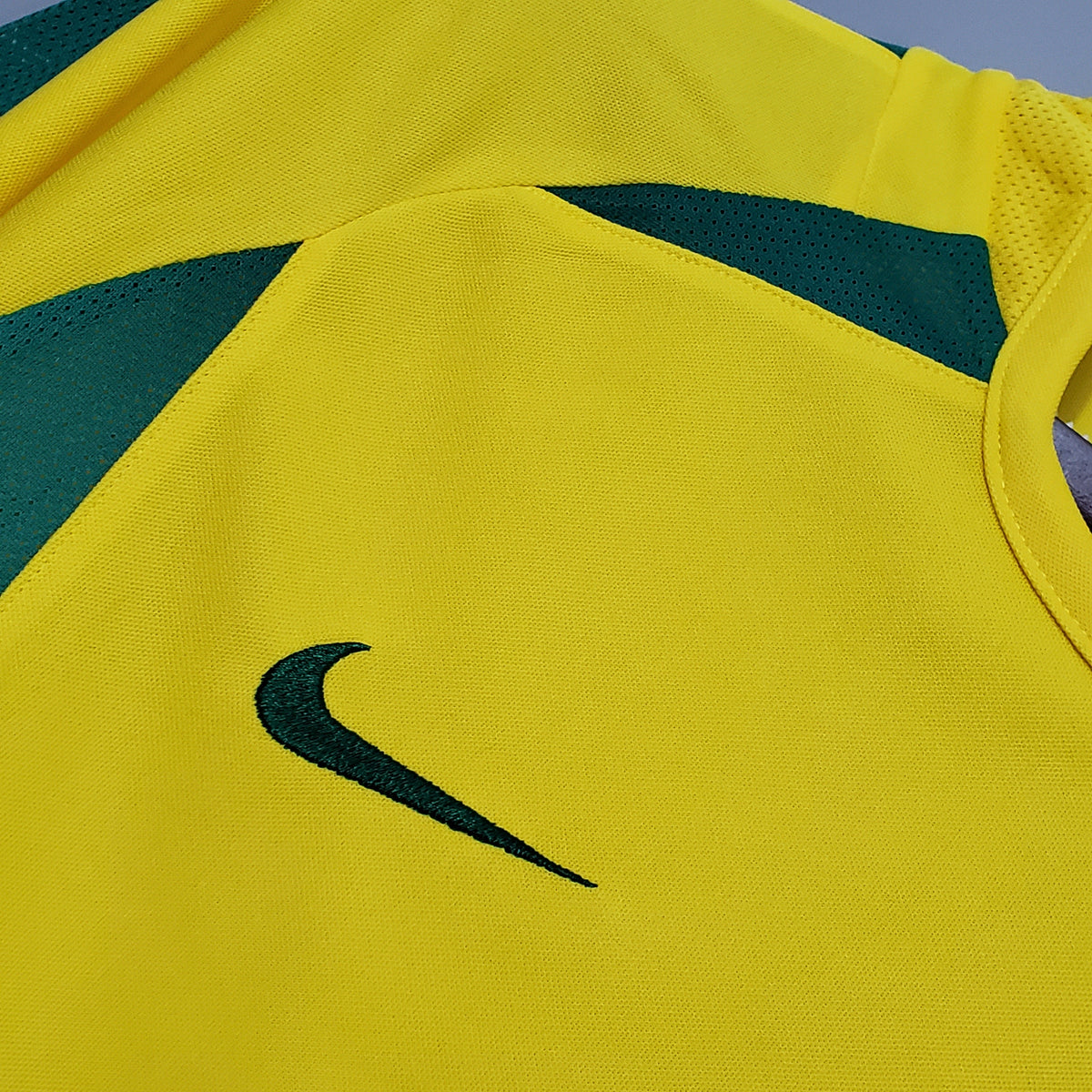 Camiseta Brasil Local 2002 Hombre (Retro) - Versión Hincha