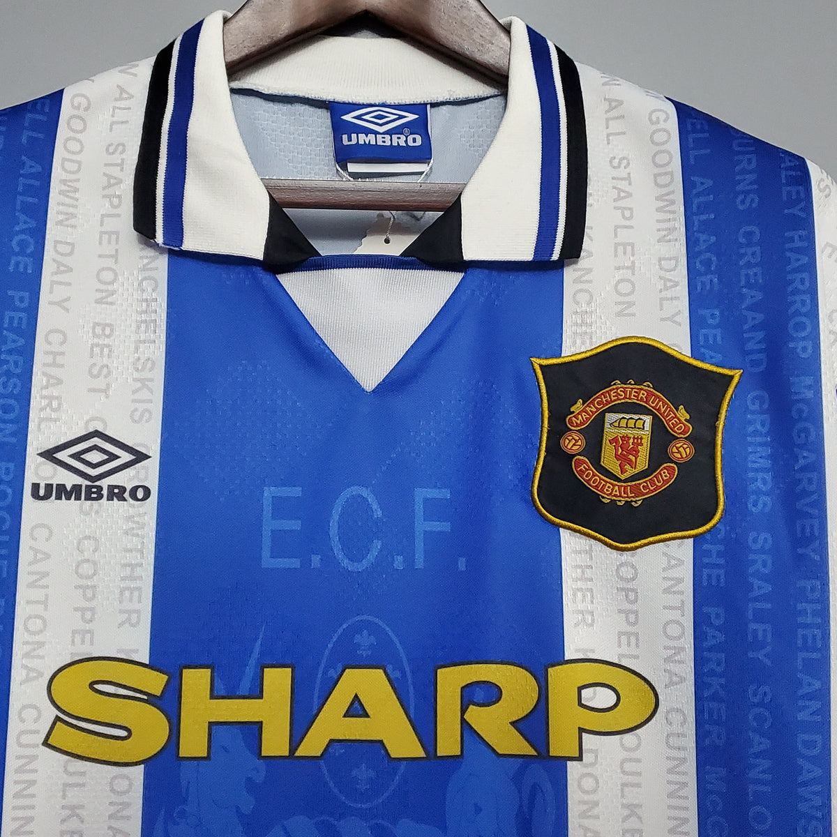 Camiseta Manchester United Ii 94/96 Hombre (Retro) - Versión Hincha