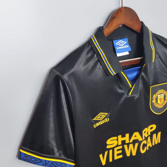 Camiseta Manchester United Ii 93/95 Hombre (Retro) - Versión Hincha