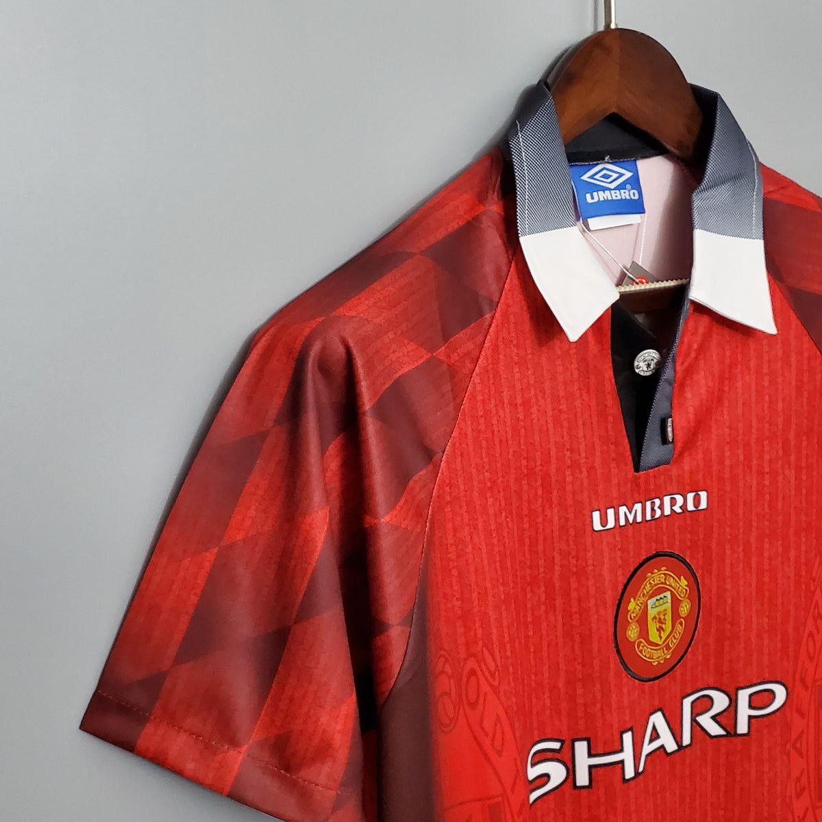 Camiseta Manchester United Local 1996 Hombre (Retro) - Versión Hincha