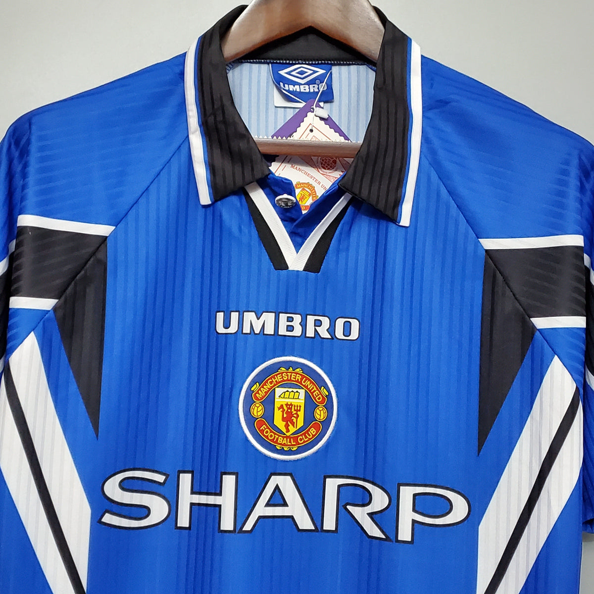 Camiseta Manchester United Ii 96/97 Hombre (Retro) - Versión Hincha