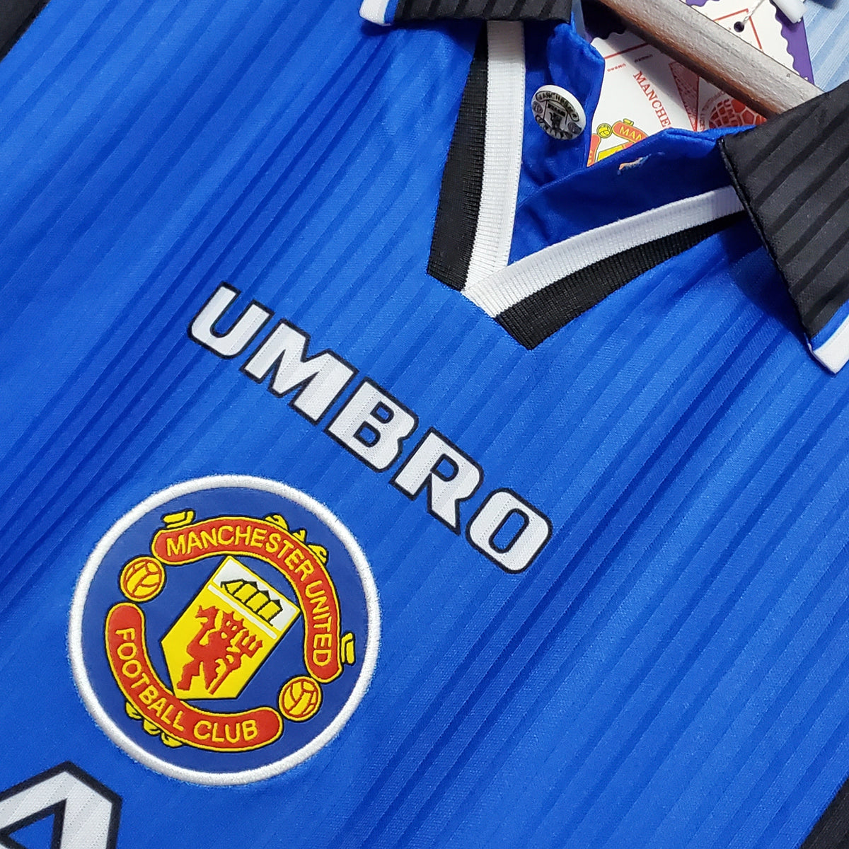 Camiseta Manchester United Ii 96/97 Hombre (Retro) - Versión Hincha