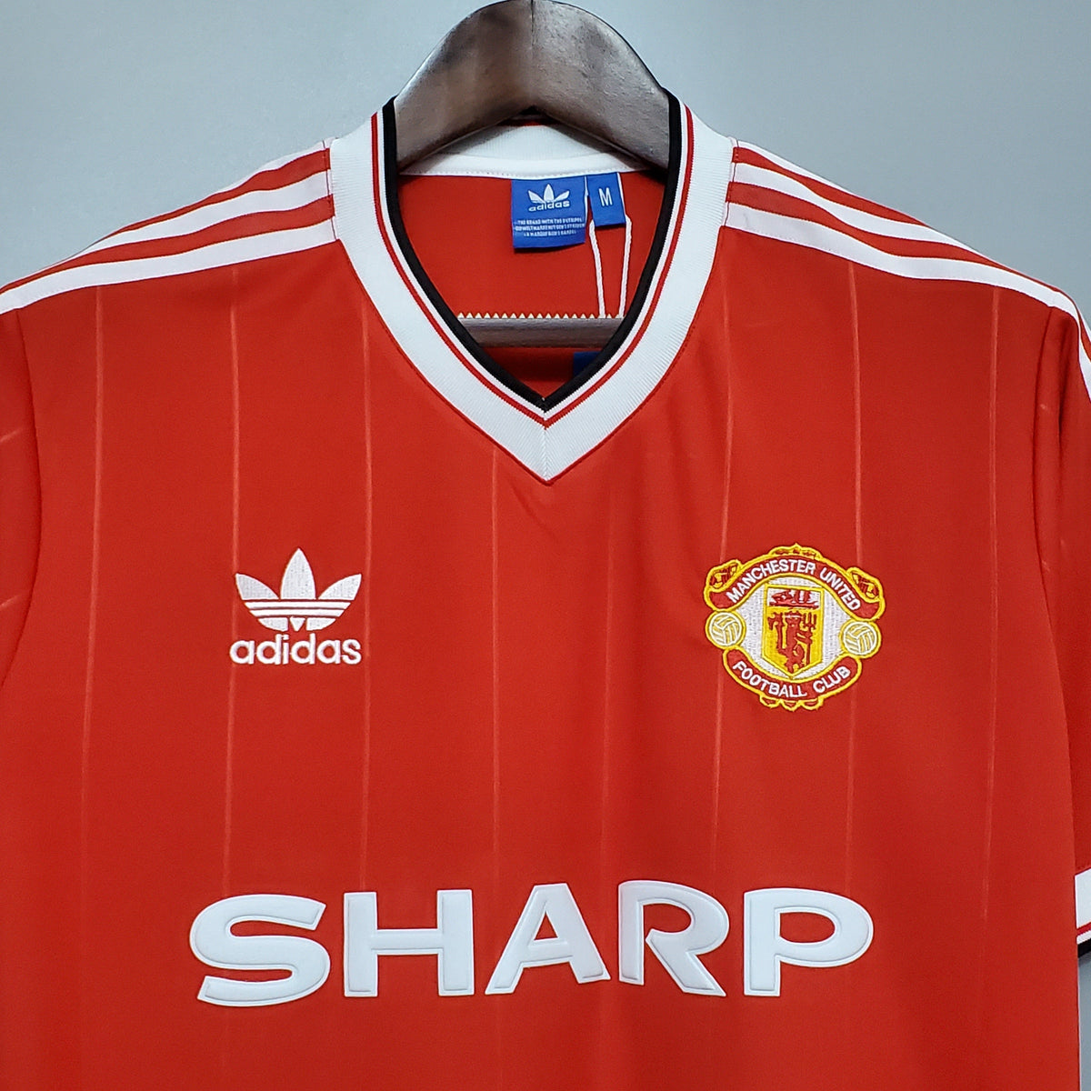 Camiseta Manchester United Local 1983 Hombre (Retro) - Versión Hincha