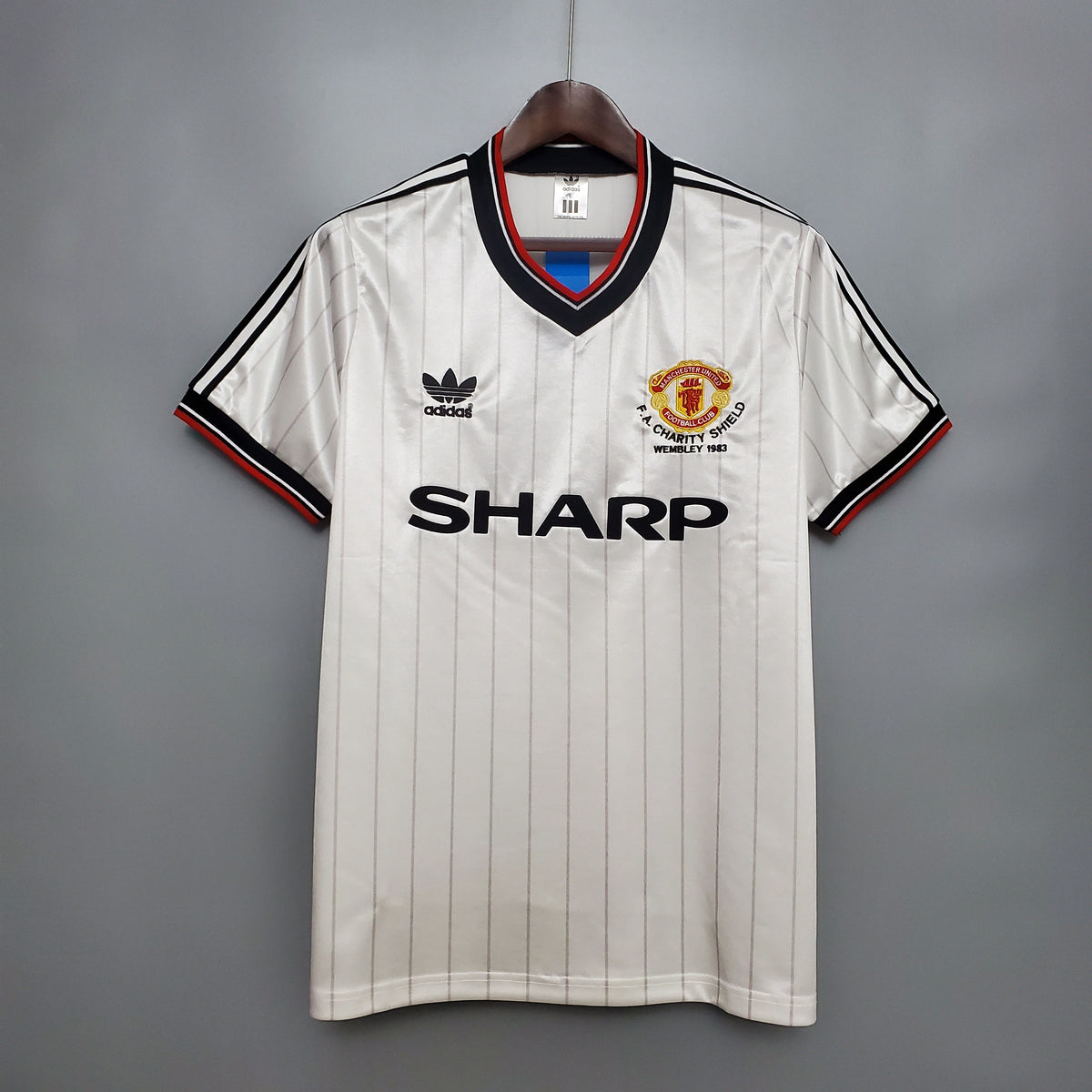 Camiseta Manchester United Visitante 1983 Hombre (Retro) - Versión Hincha