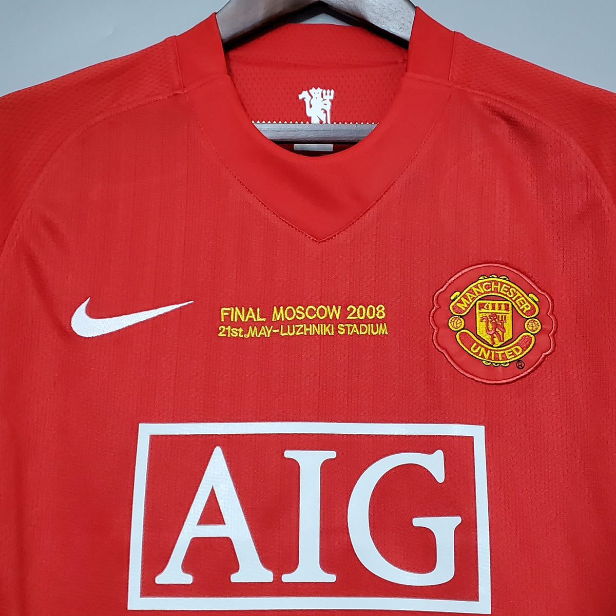 Camiseta Manchester United I 07/08 Hombre (Retro) - Versión Hincha