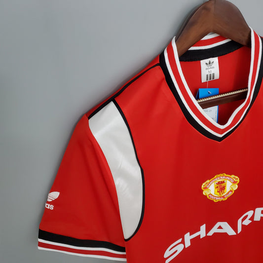 Camiseta Manchester United Local 1985 Hombre (Retro) - Versión Hincha
