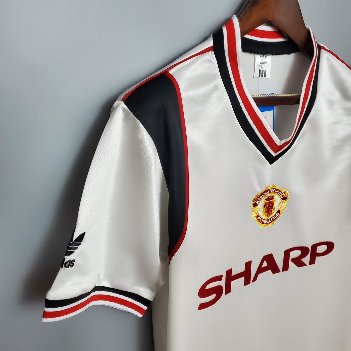 Camiseta Manchester United Visitante 1985 Hombre (Retro) - Versión Hincha