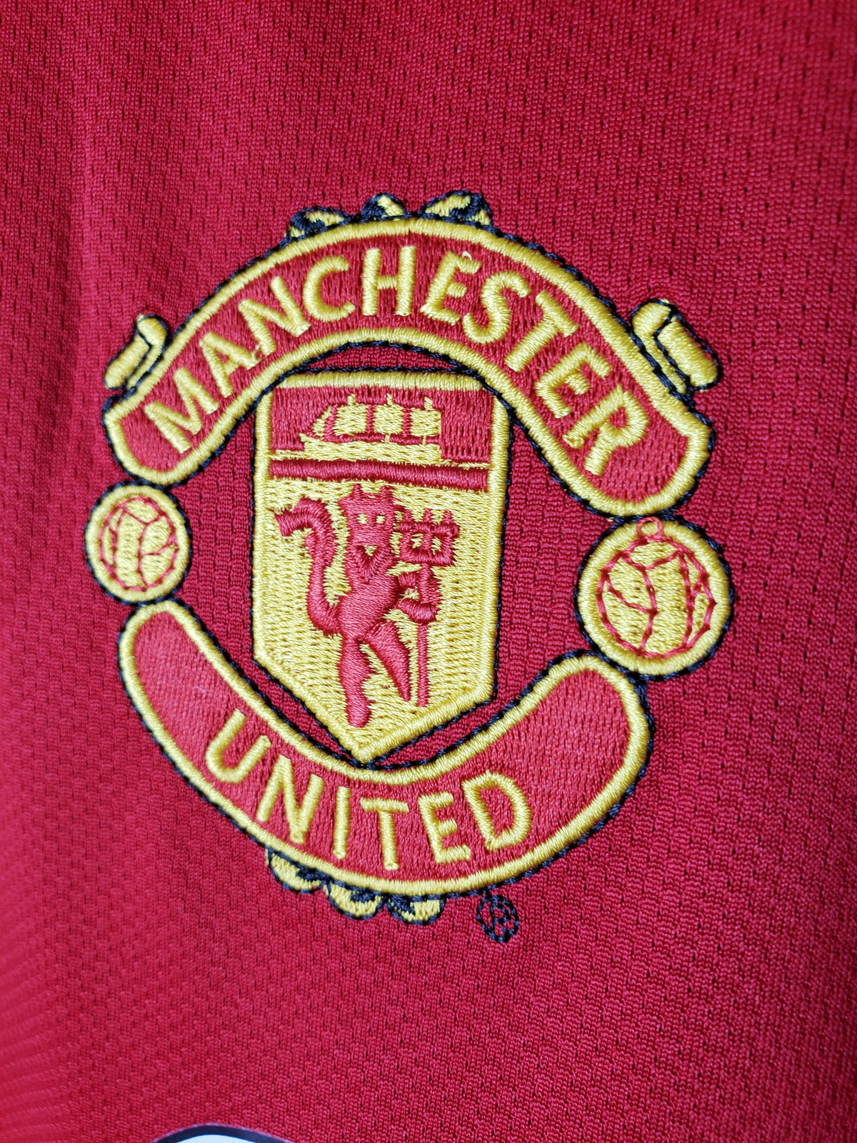 Camiseta Manchester United Local 2005 Hombre (Retro) Manga Larga - Versión Hincha