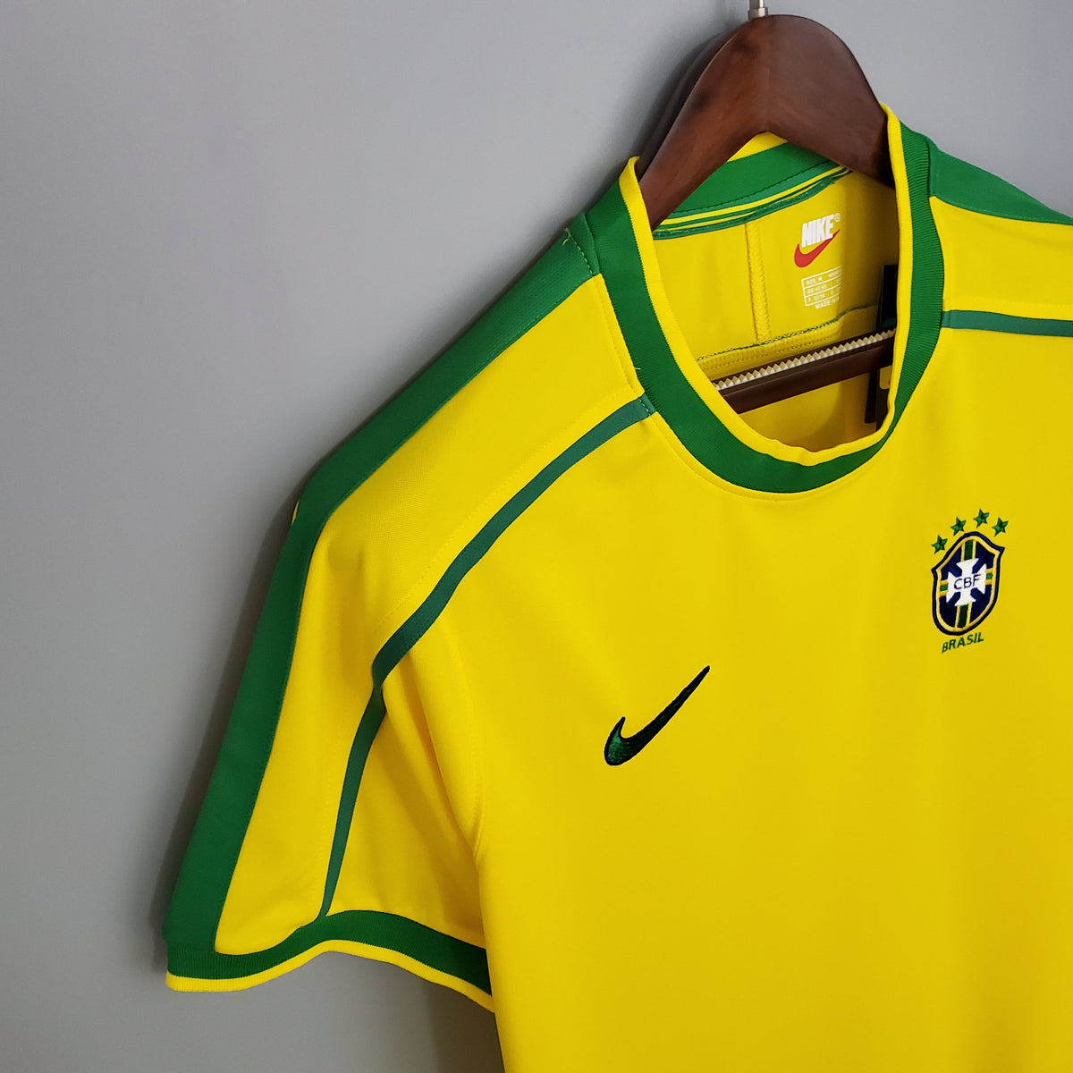 Camiseta Brasil I 98 Hombre (Retro) - Versión Hincha