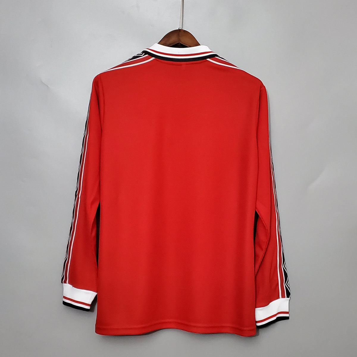 Camiseta Manchester United I 98/99 Hombre (Retro) Manga Larga - Versión Hincha