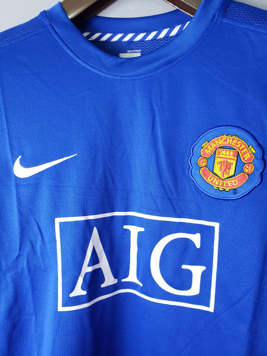 Camiseta Manchester United I 07/08 Hombre (Retro) Manga Larga - Versión Hincha