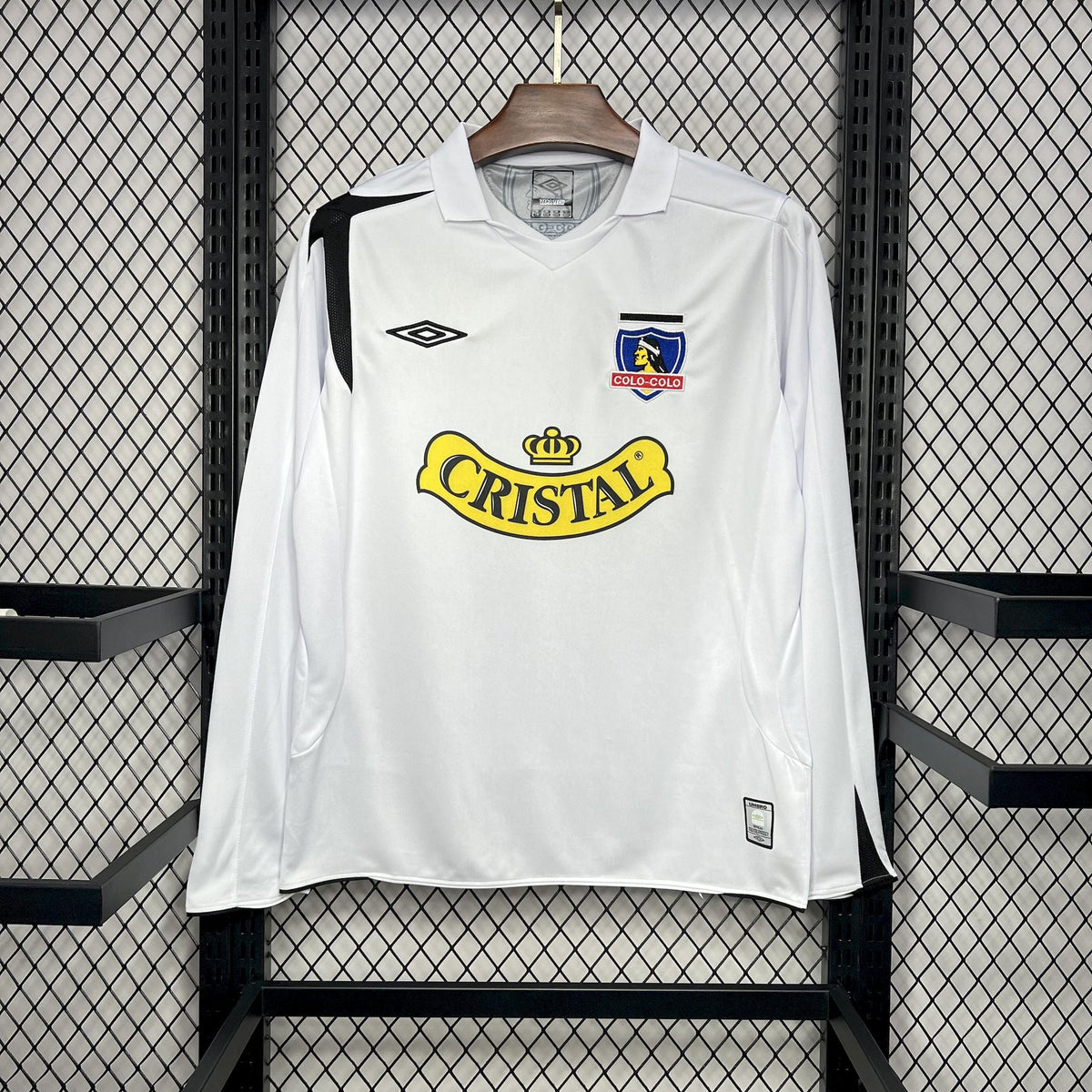 Camiseta Colo-Colo Local 2006 Hombre (Retro Manga Larga) - Versión Hincha