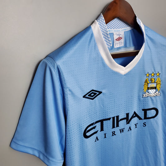 Camiseta Manchester City I 11/12 Hombre (Retro) - Versión Hincha