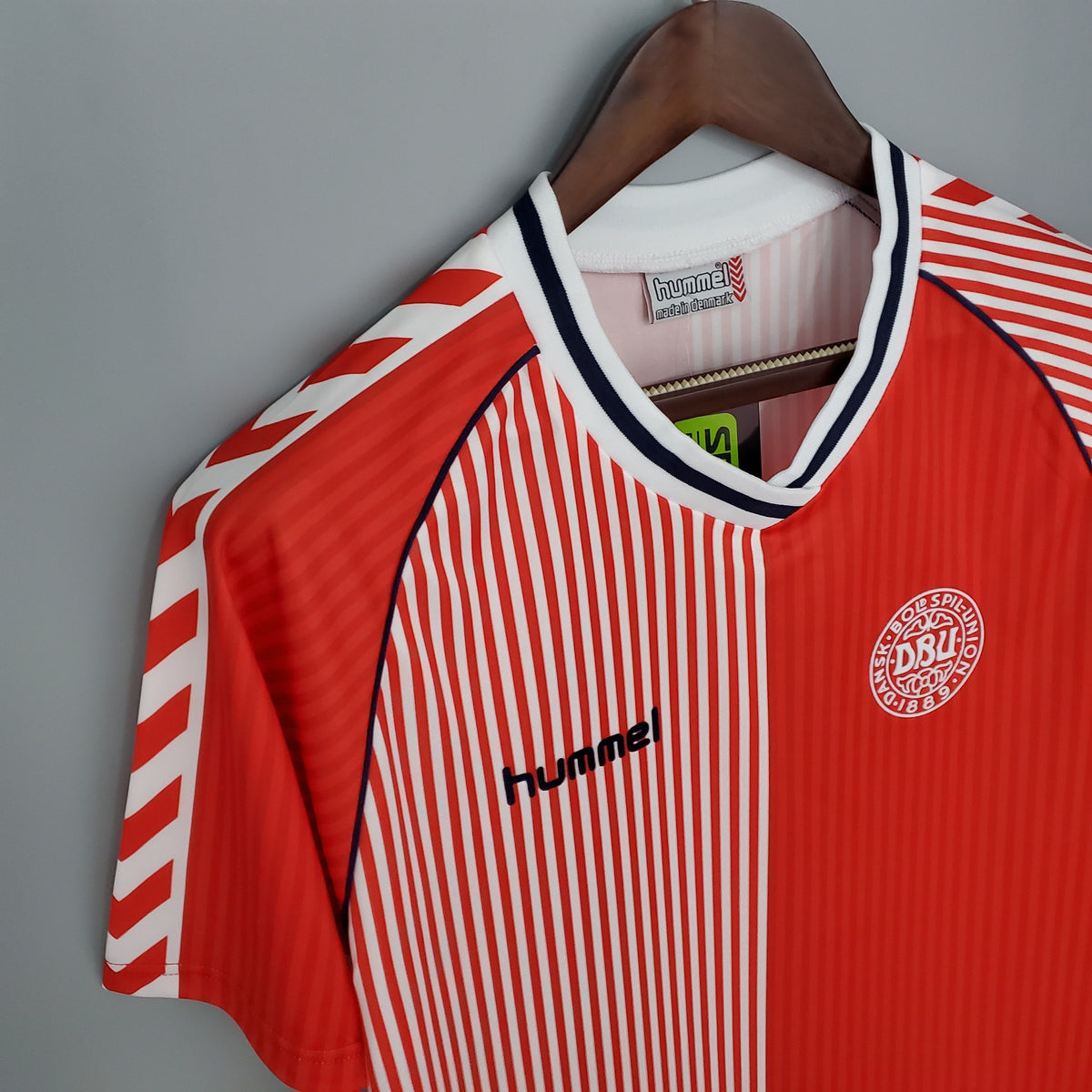 Camiseta Dinamarca I 86/87 Hombre (Retro) - Versión Hincha