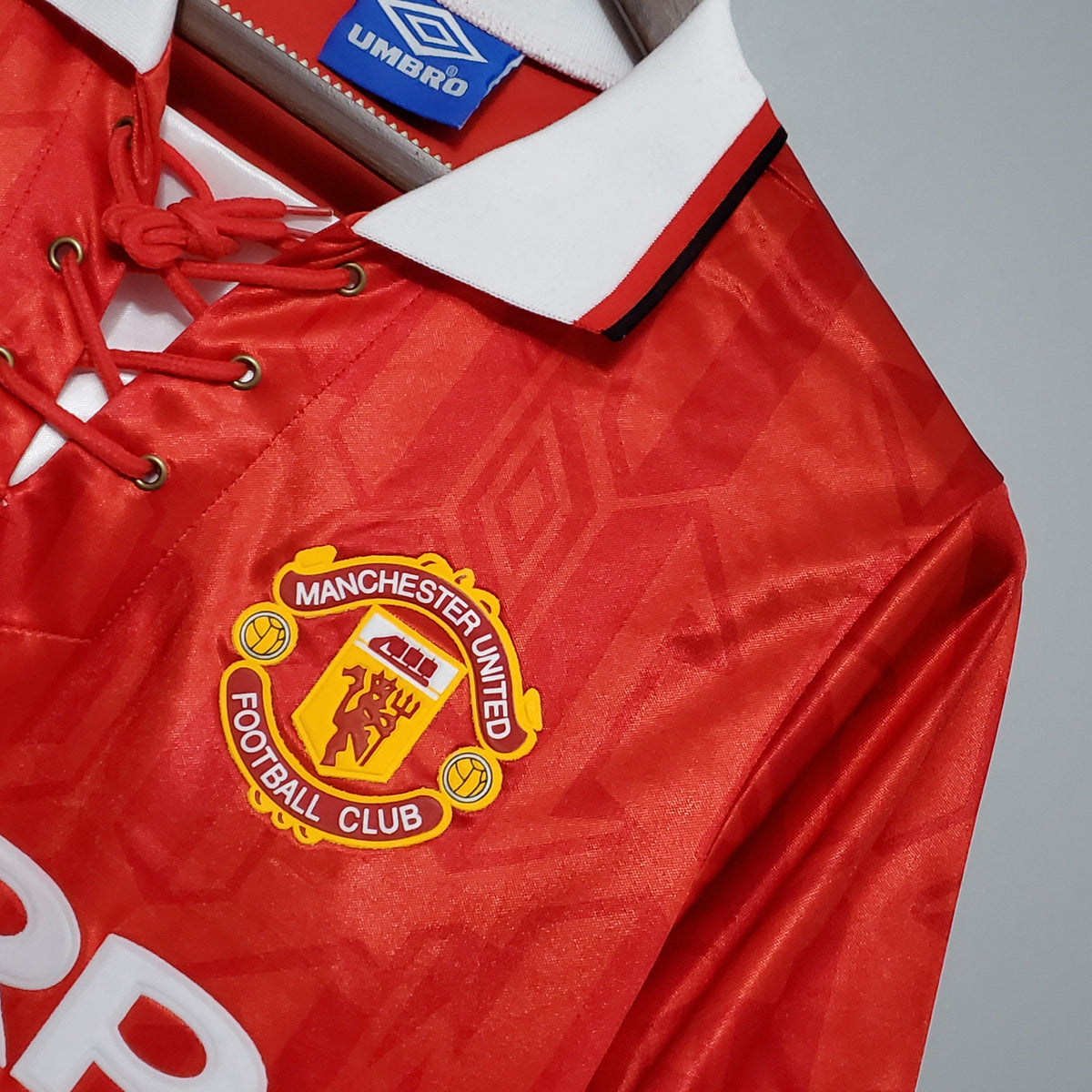 Camiseta Manchester United I 92/94 Hombre (Retro) - Versión Hincha
