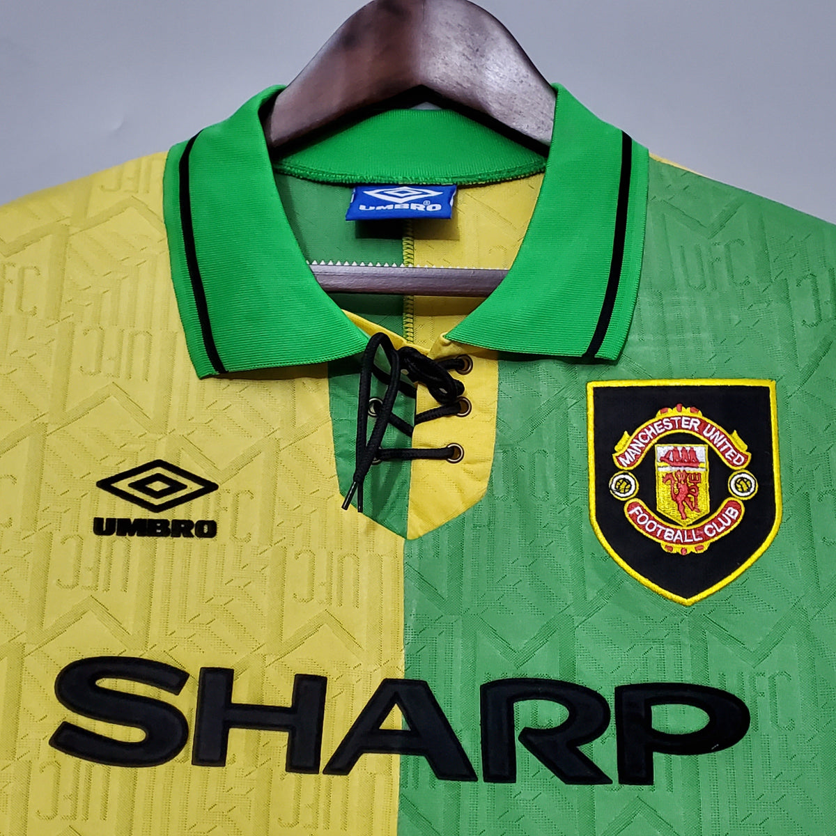 Camiseta Manchester United Ii 92/94 Hombre (Retro) - Versión Hincha
