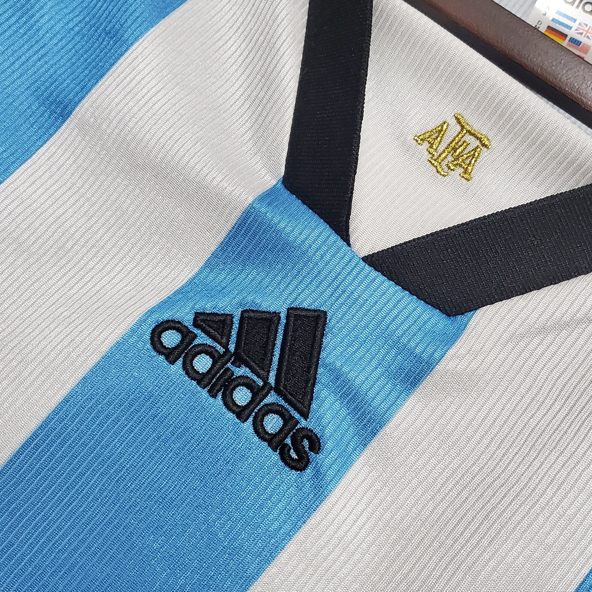 Camiseta Argentina I 98/99 Hombre (Retro) - Versión Hincha