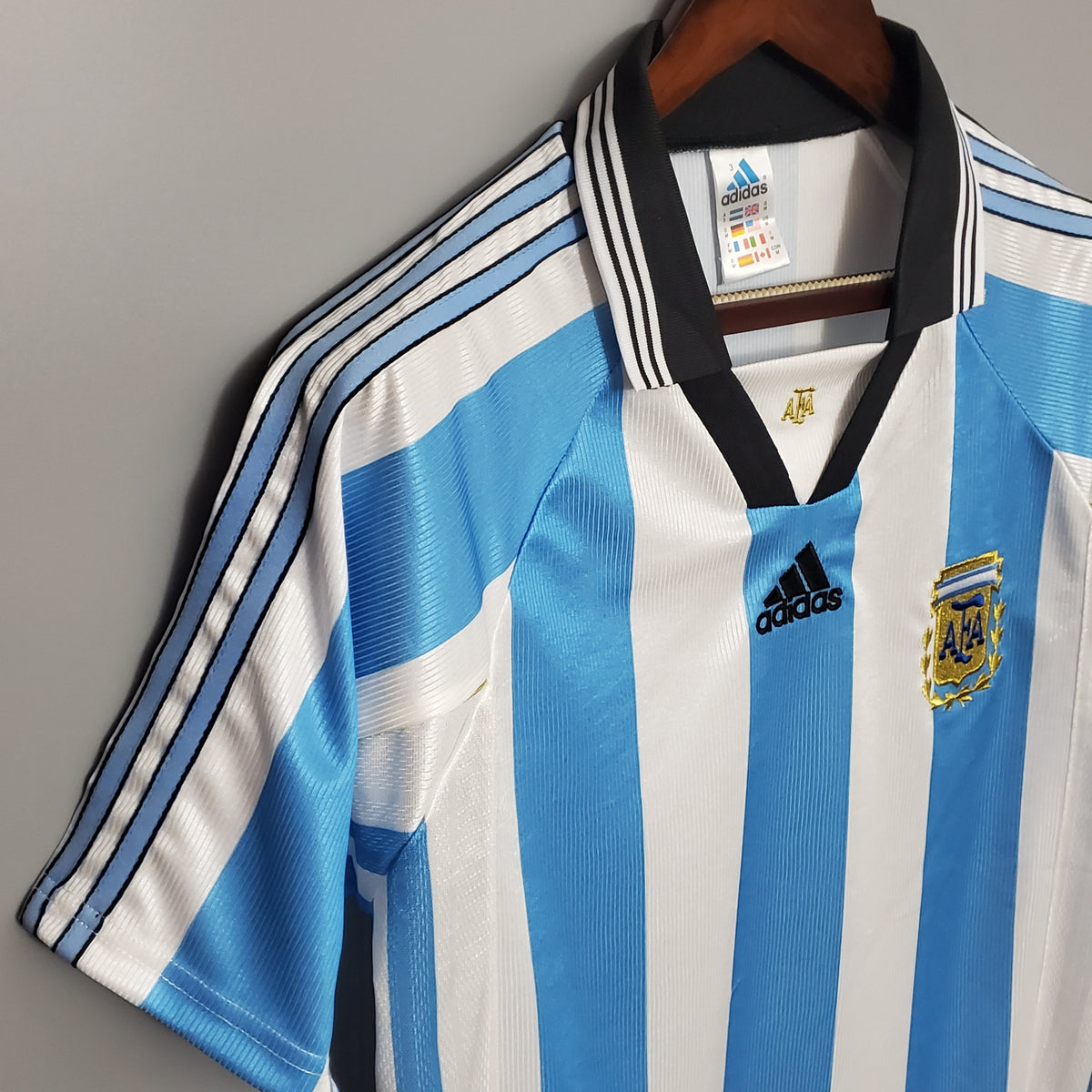 Camiseta Argentina I 98/99 Hombre (Retro) - Versión Hincha