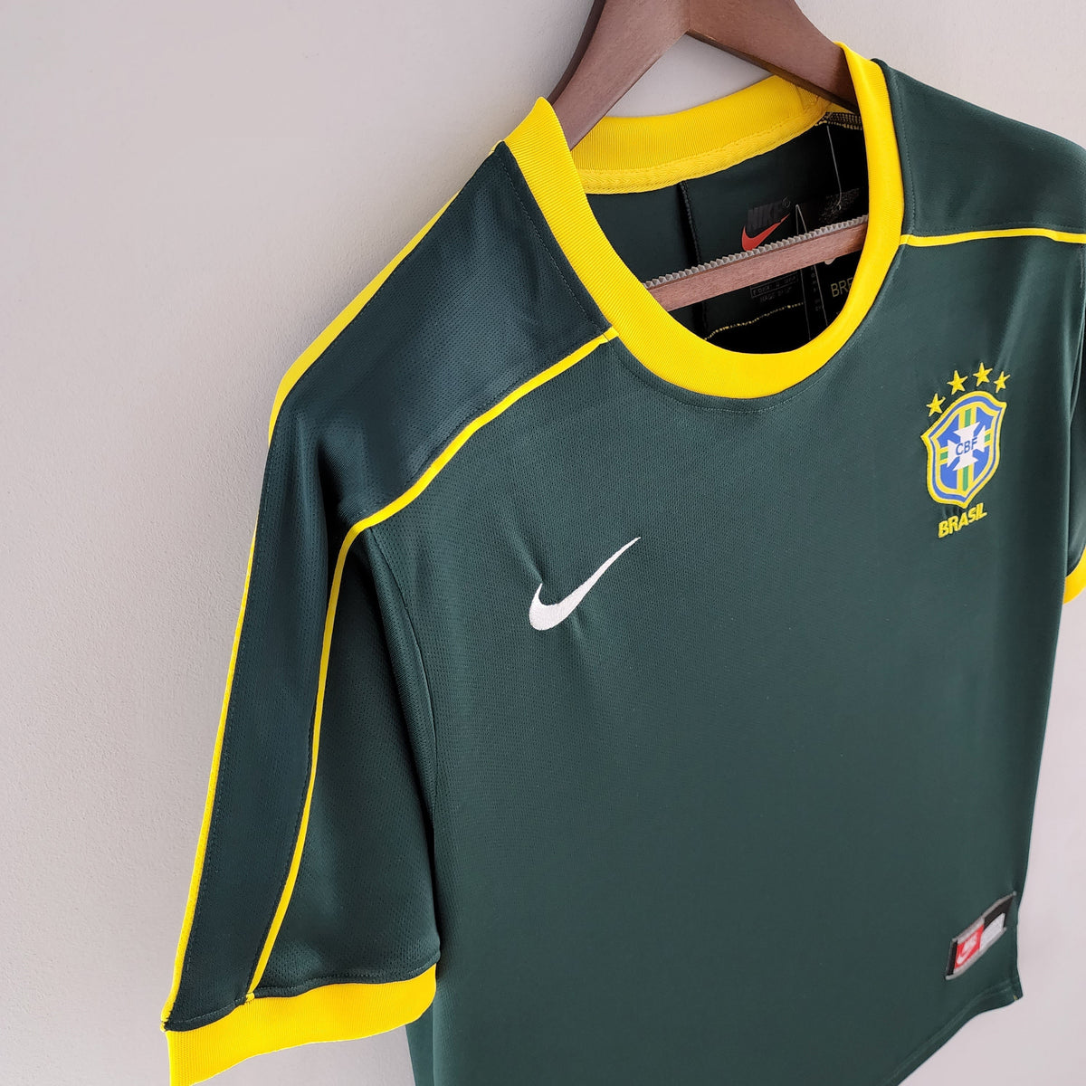 Camiseta Brasil Portero I 98/99 Hombre (Retro) - Versión Hincha