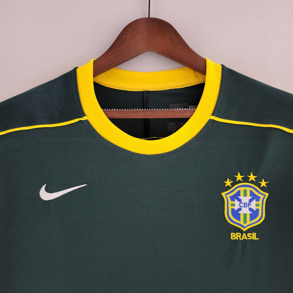 Camiseta Brasil Portero I 98/99 Hombre (Retro) - Versión Hincha