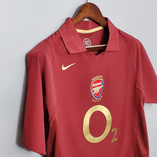 Camiseta Arsenal 05/06 Ii Hombre (Retro) - Versión Hincha