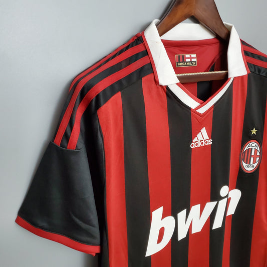 Camiseta Milan I 09/10 Hombre (Retro) - Versión Hincha