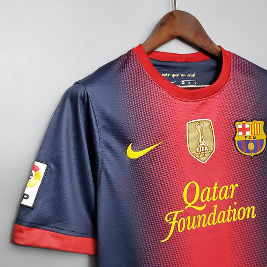 Camiseta Barcelona I 12/13 Hombre (Retro) - Versión Hincha