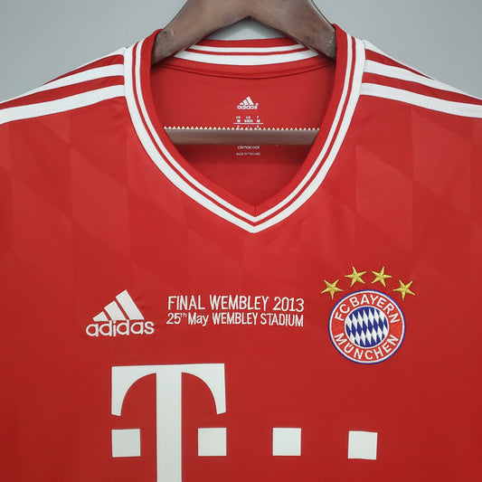 Camiseta Bayern De Munich Local 2013 Hombre (Retro) Manga Larga - Versión Hincha