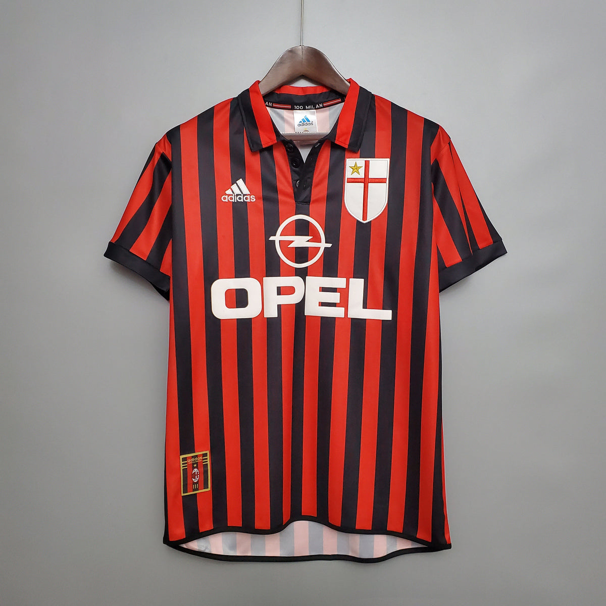 Camiseta Milan Xvi 99/00 Hombre (Retro) - Versión Hincha