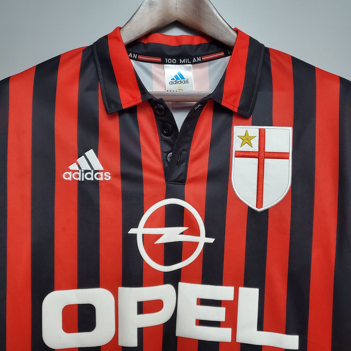 Camiseta Milan Xvi 99/00 Hombre (Retro) - Versión Hincha