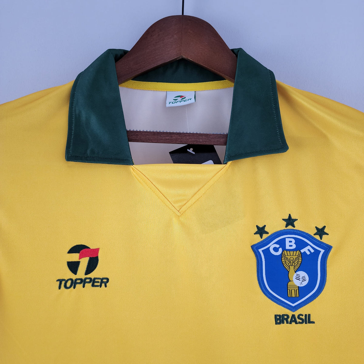 Camiseta Brasil Local 1988 Hombre (Retro) - Versión Hincha