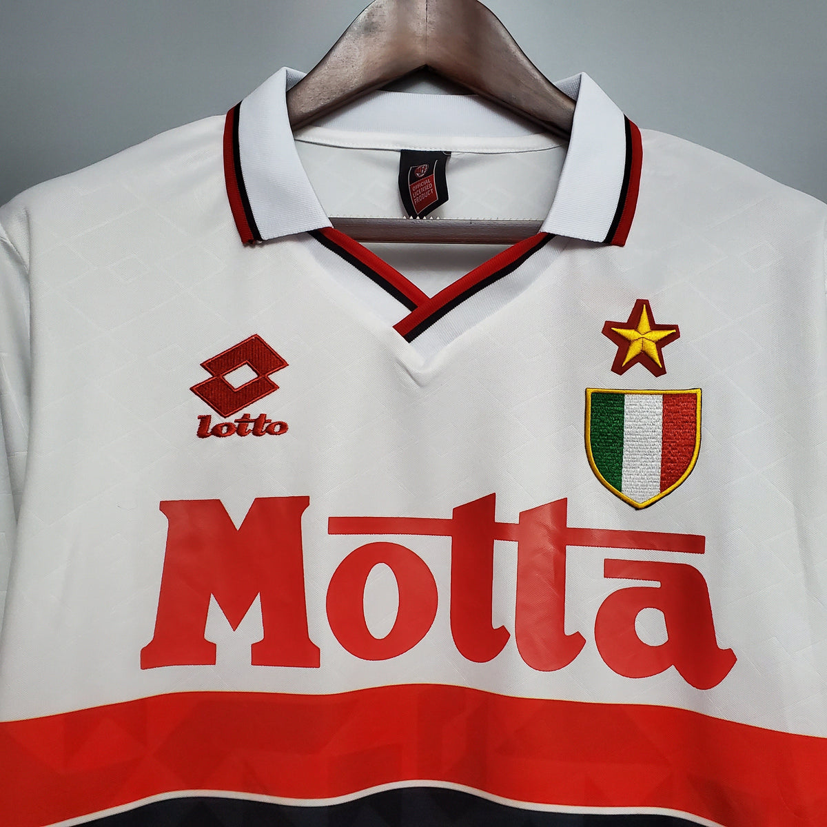 Camiseta Milan Iv 93/94 Hombre (Retro) - Versión Hincha