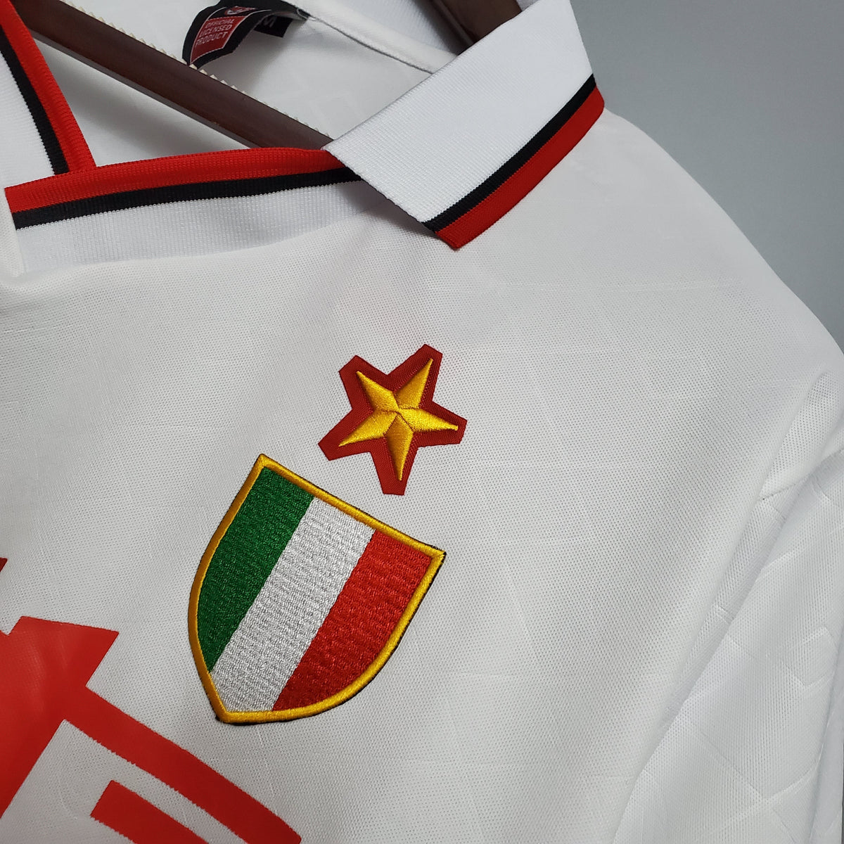 Camiseta Milan Iv 93/94 Hombre (Retro) - Versión Hincha