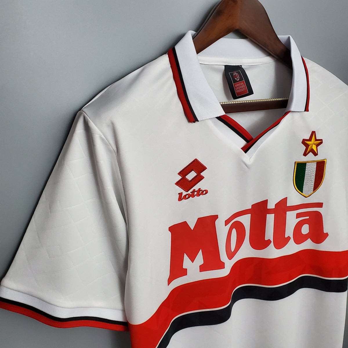 Camiseta Milan Iv 93/94 Hombre (Retro) - Versión Hincha