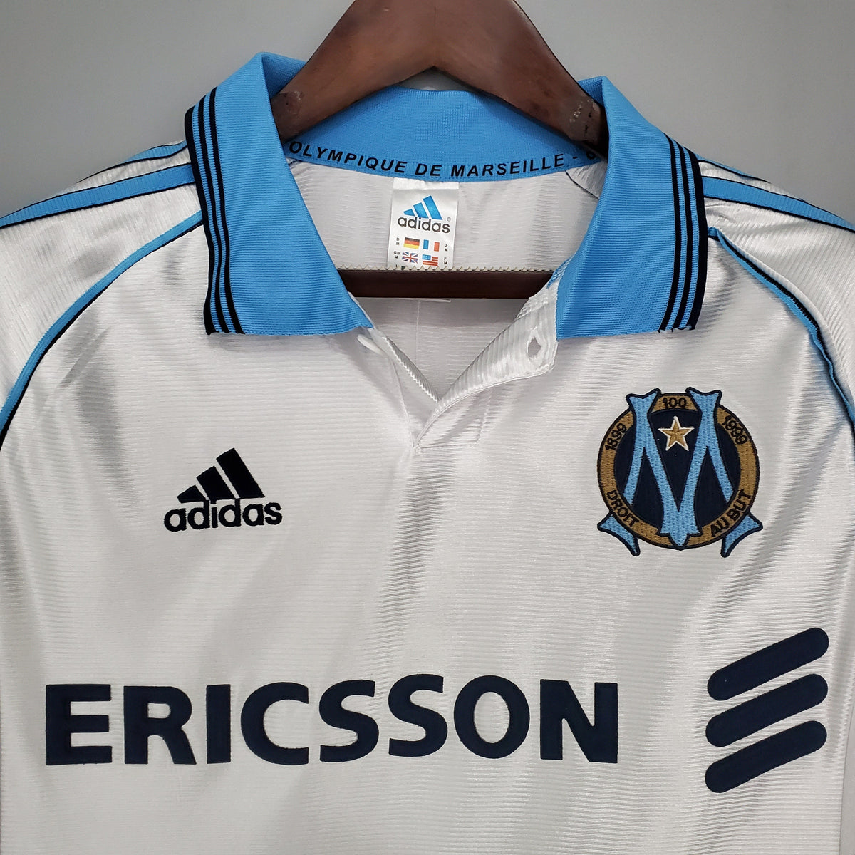Camiseta Olympique Marseille Iv 98/99 Hombre (Retro) - Versión Hincha