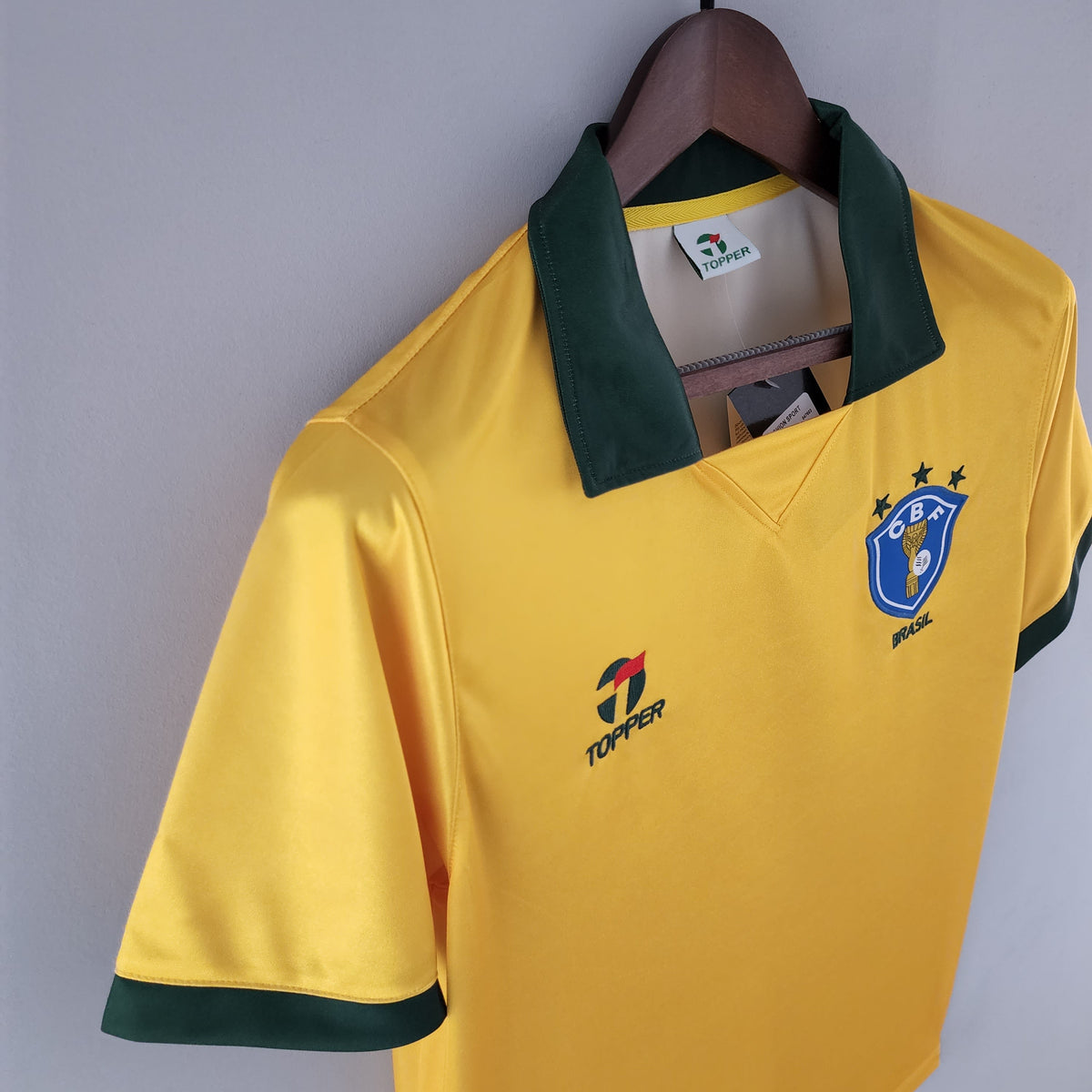 Camiseta Brasil Local 1988 Hombre (Retro) - Versión Hincha