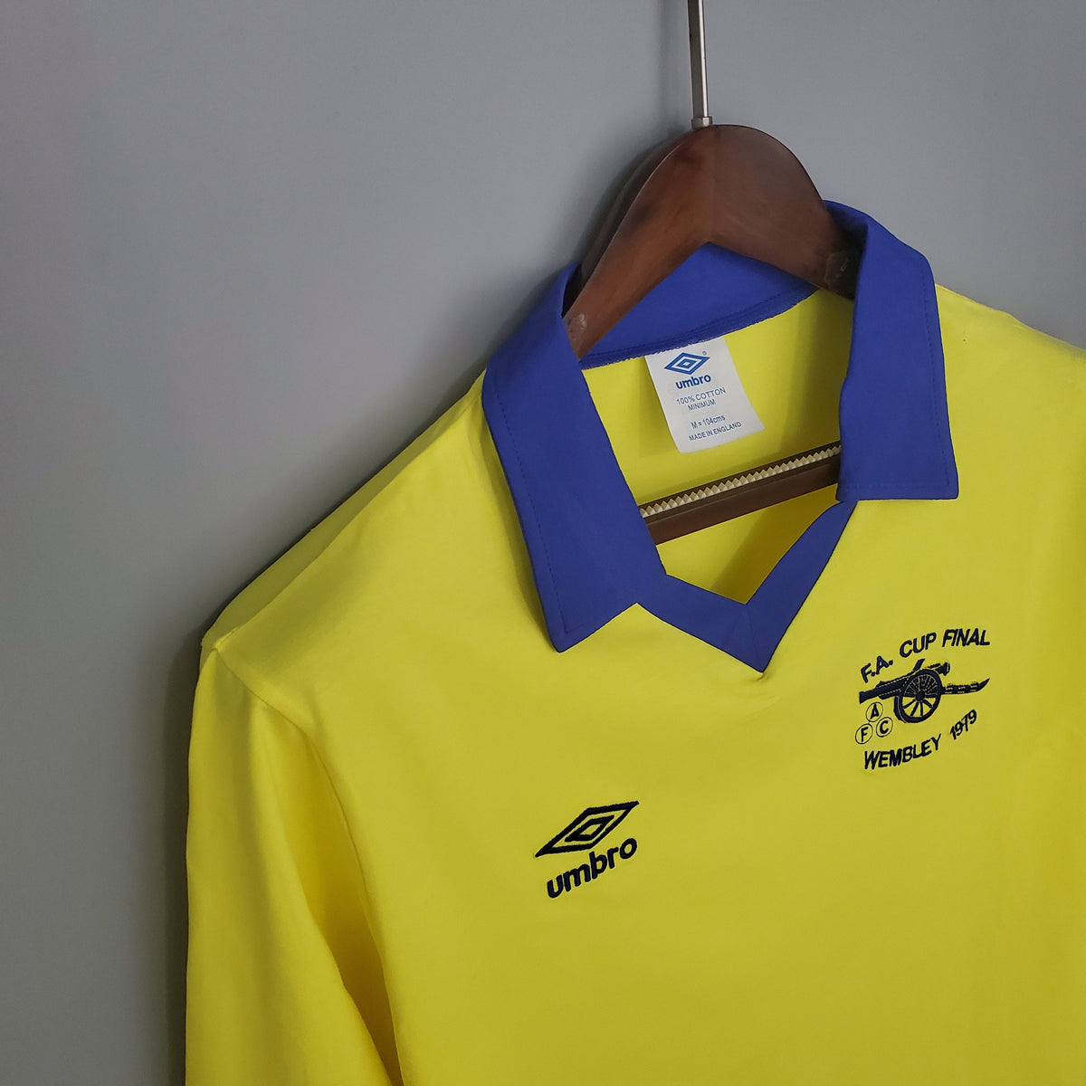 Camiseta Arsenal I 71/79 Hombre (Retro) Manga Larga - Versión Hincha