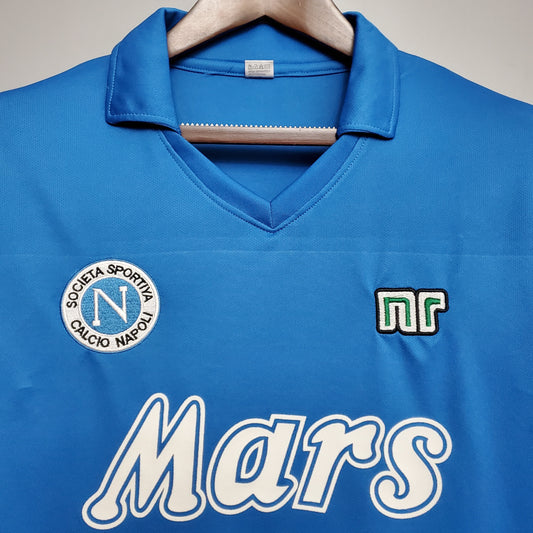 Camiseta Napoli I 88/89 Hombre (Retro) - Versión Hincha
