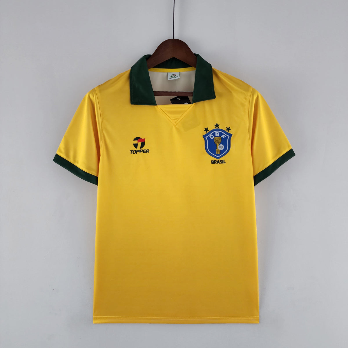 Camiseta Brasil Local 1988 Hombre (Retro) - Versión Hincha