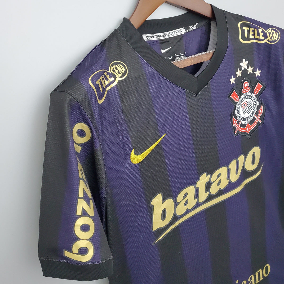 Camiseta Corinthians Lli 09/10 Hombre (Retro) - Versión Hincha
