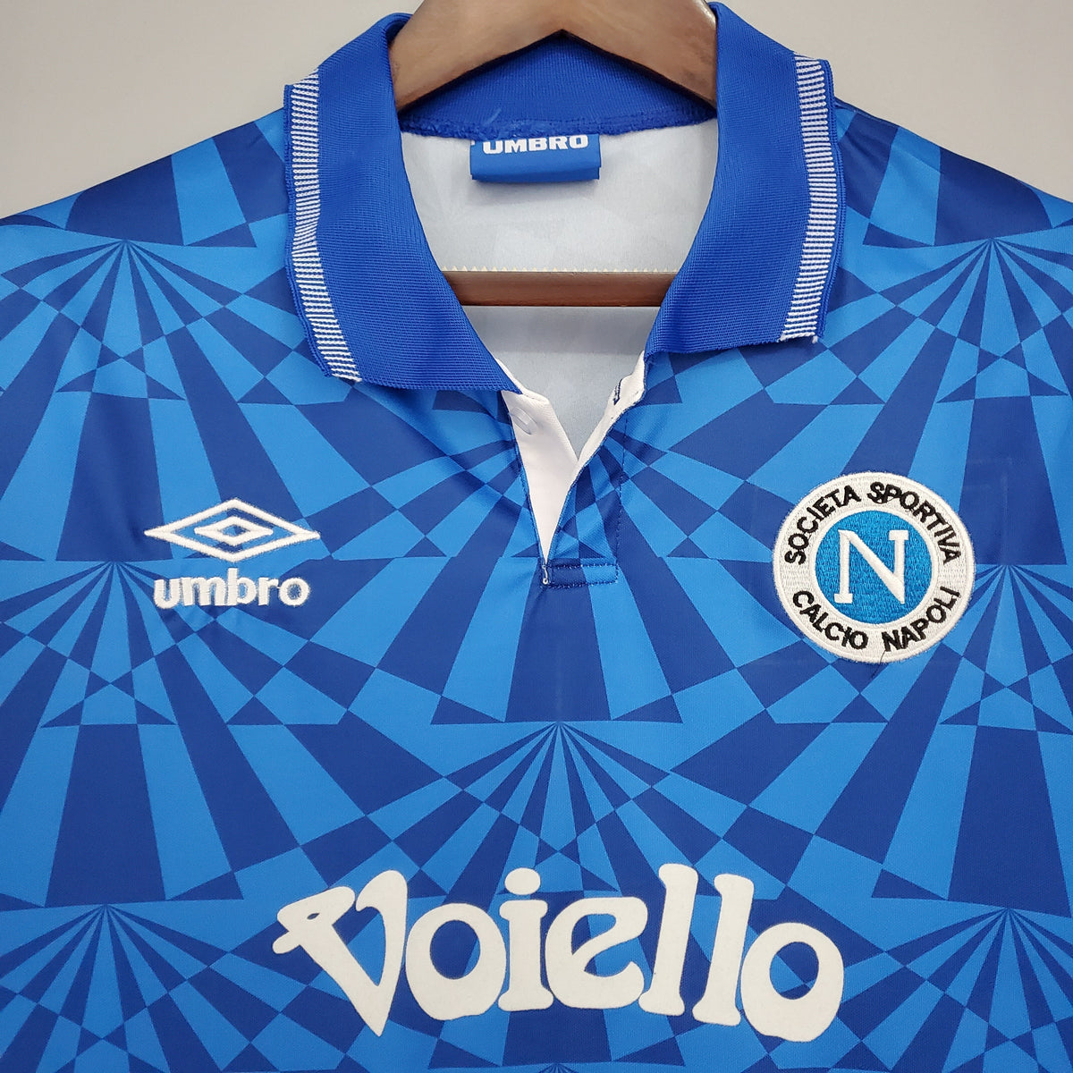 Camiseta Napoli I 91/92 Hombre (Retro) - Versión Hincha