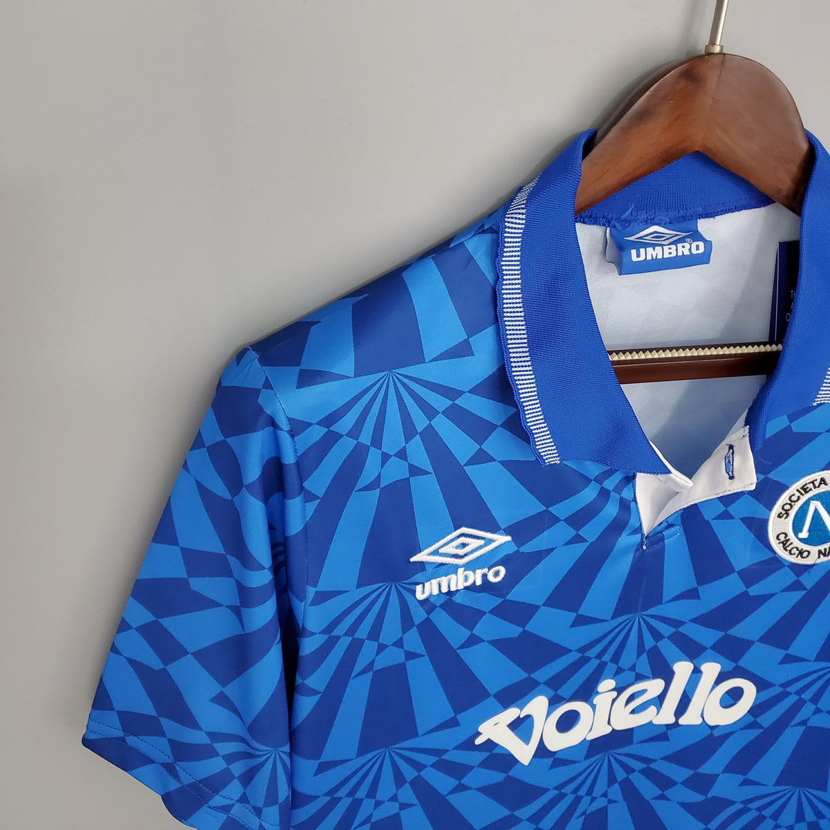 Camiseta Napoli I 91/92 Hombre (Retro) - Versión Hincha