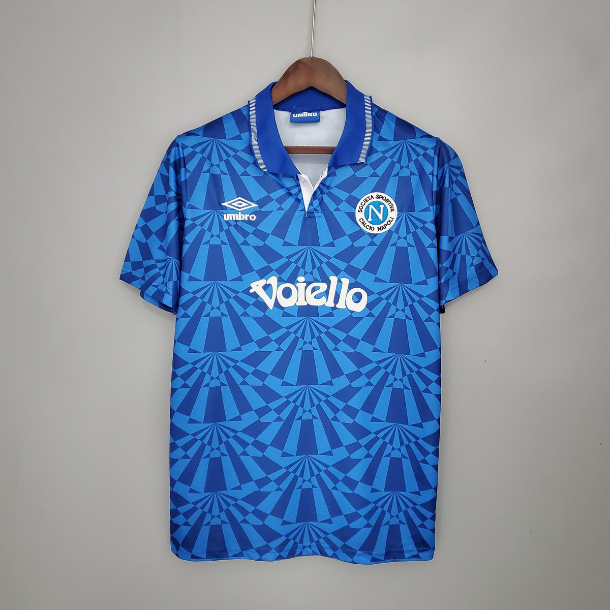 Camiseta Napoli I 91/92 Hombre (Retro) - Versión Hincha