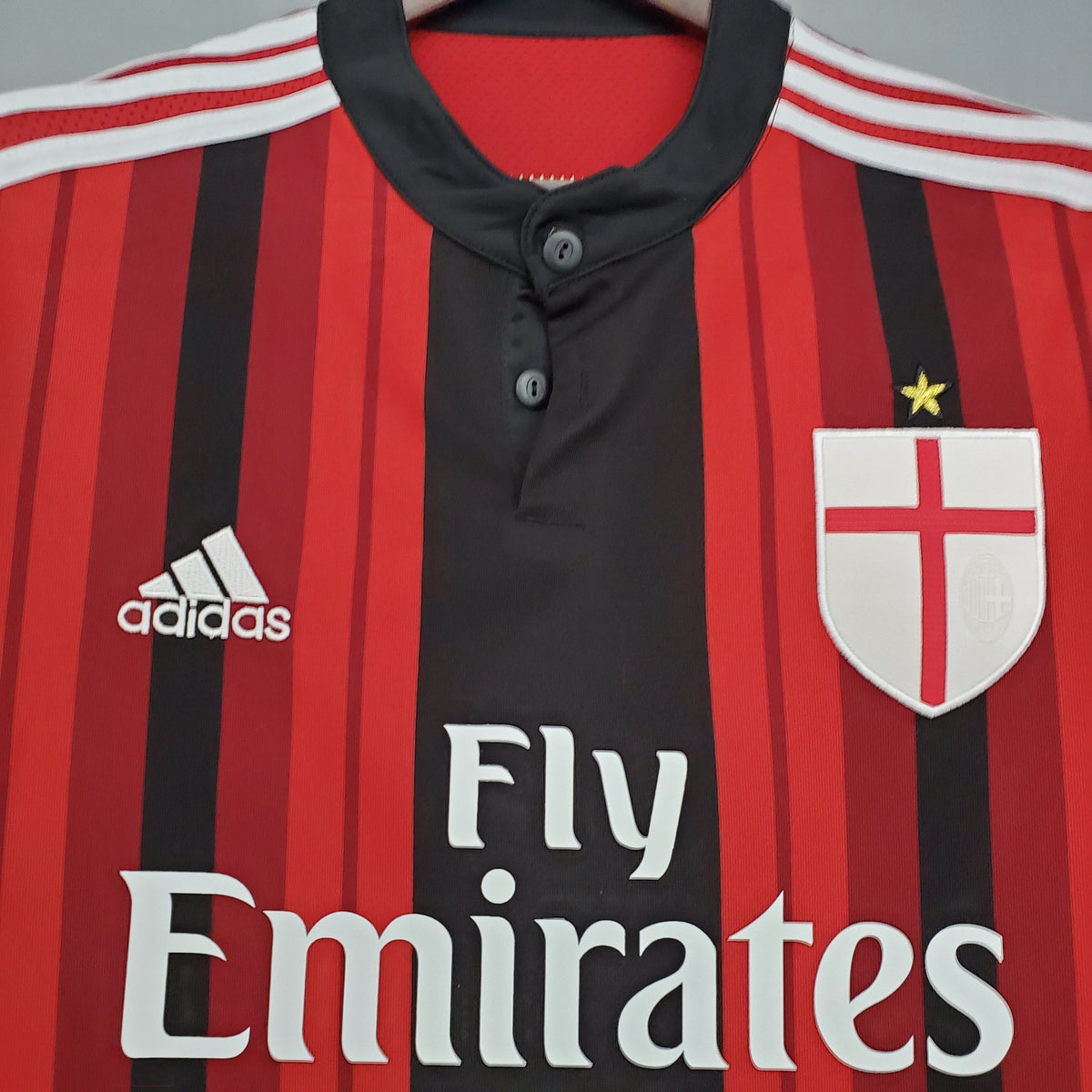 Camiseta Milan Xi 14/15 Hombre (Retro) - Versión Hincha