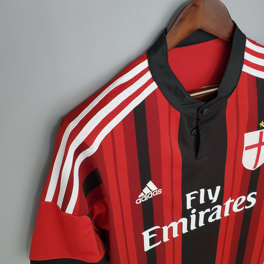 Camiseta Milan Xi 14/15 Hombre (Retro) - Versión Hincha