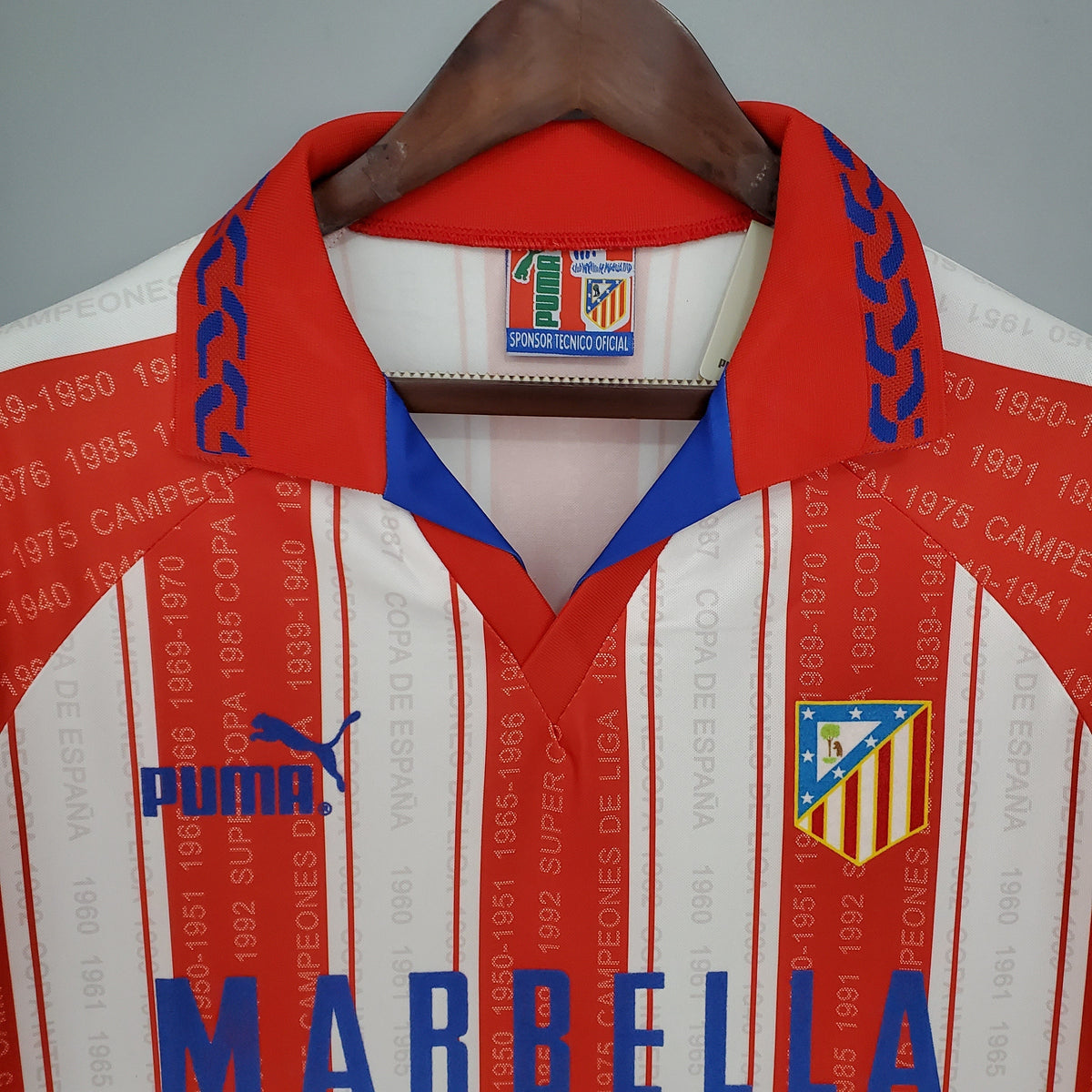 Camiseta Atlético De Madrid I 95/96 Hombre (Retro) - Versión Hincha
