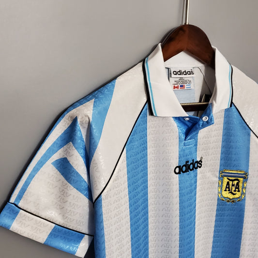 Camiseta Argentina I 96/97 Hombre (Retro) - Versión Hincha