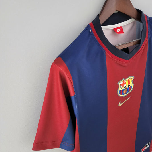 Camiseta Barcelona I 98/99 Hombre (Retro) - Versión Hincha